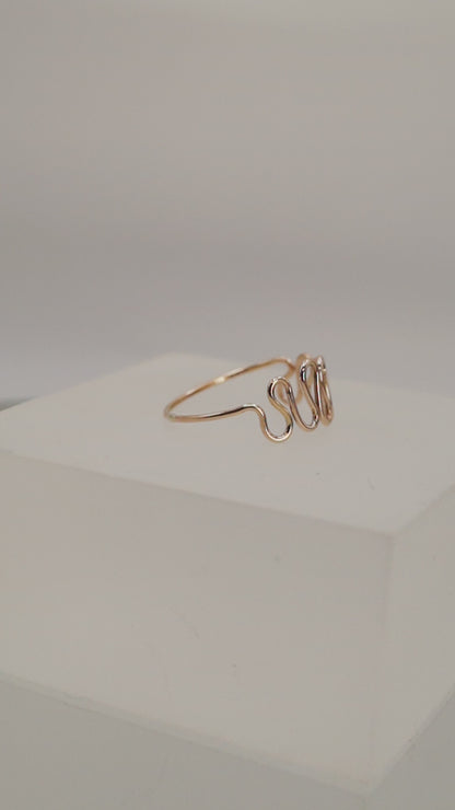 Diadem Ring, Solid 14K Gold