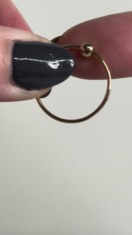 Spinner Ring Set of 3, 14K Gold FIll