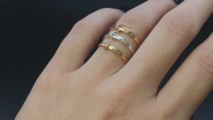 Link Ring, 14K Rose Gold Fill