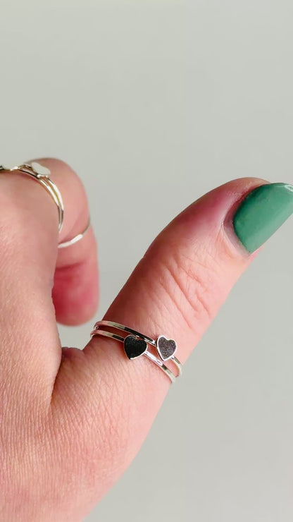 Heart Ring, Sterling Silver