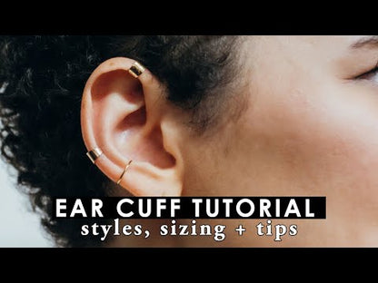 Shield Ear Cuff, Gold Fill, Rose Gold Fill, or Sterling Silver