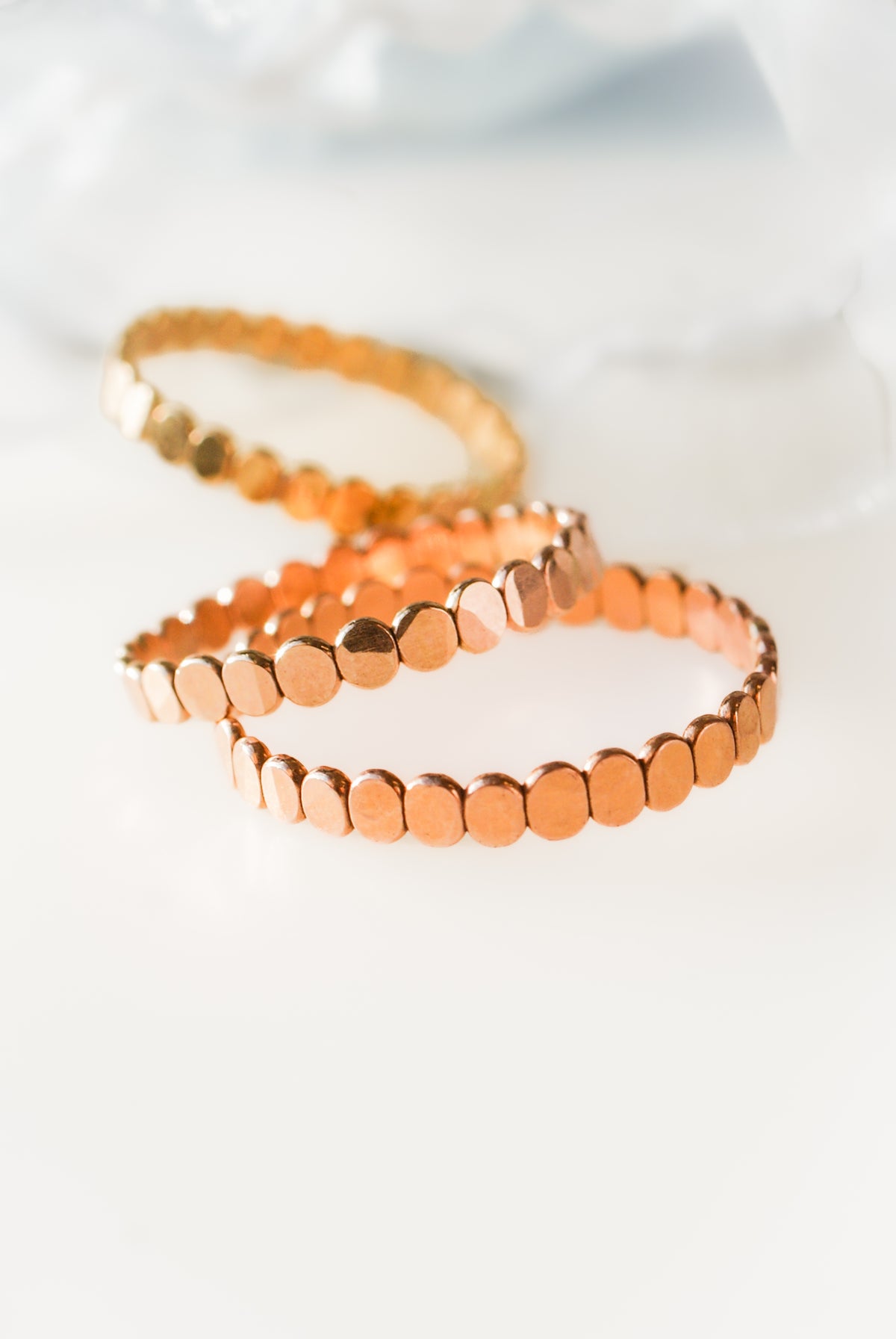 Bead Ring, 14K Rose Gold Fill