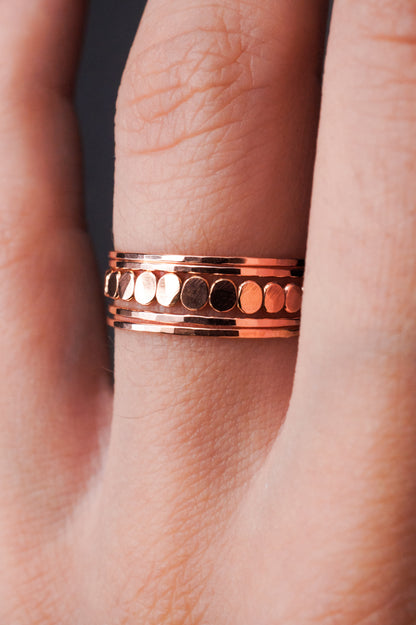 Bead Ring, 14K Rose Gold Fill