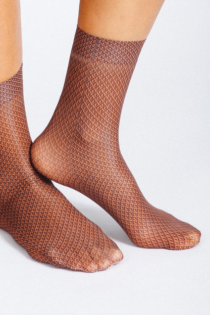 Sheer Pattern Socks