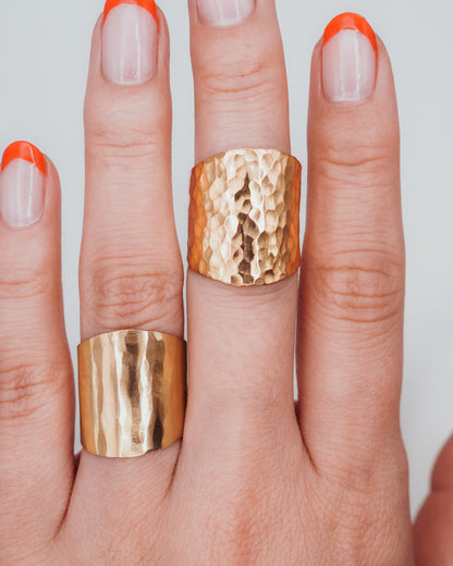 Small Shield Ring, 14K Gold Fill