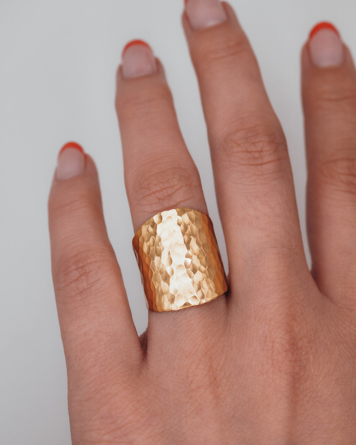 Small Shield Ring, 14K Gold Fill