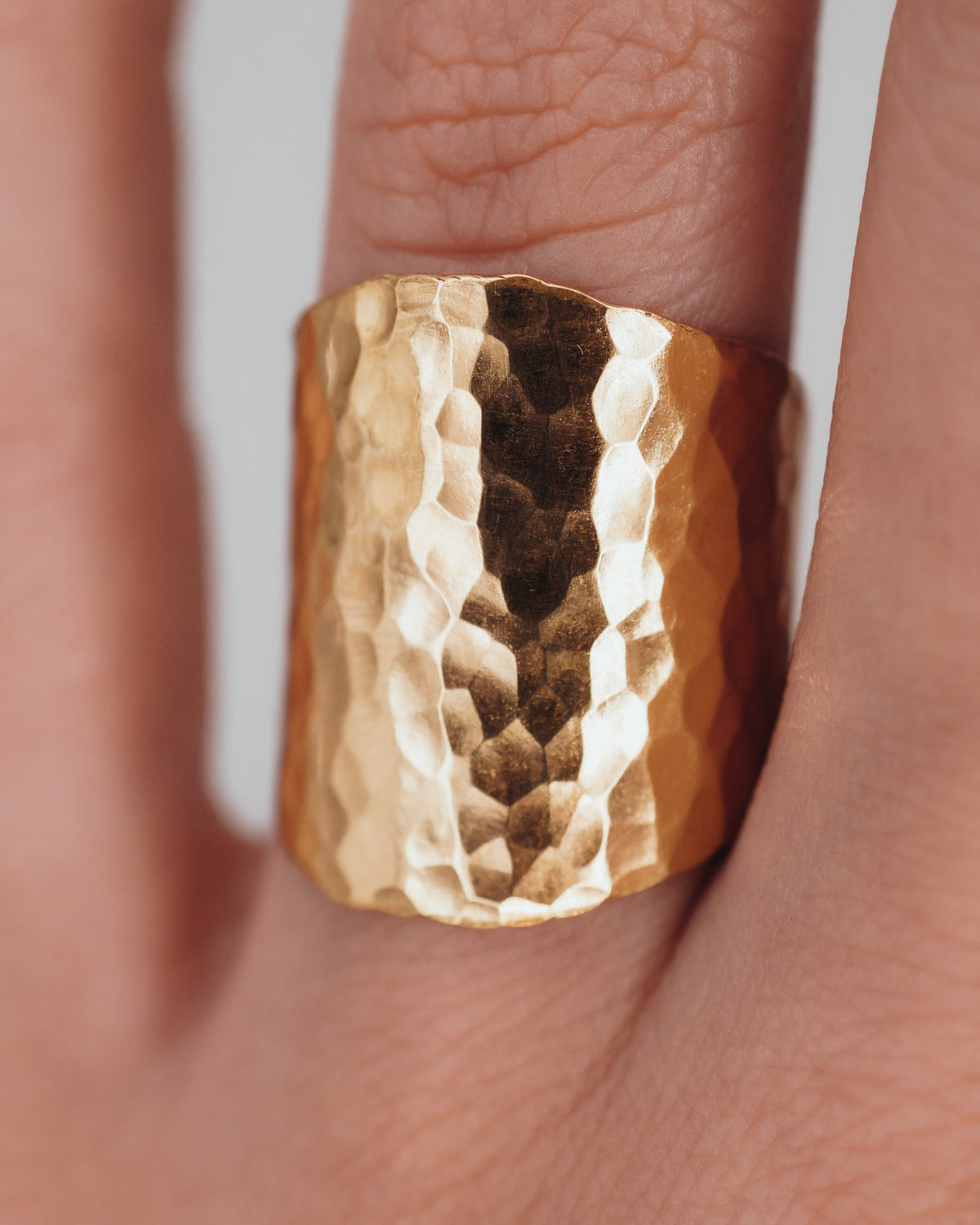 Small Shield Ring, 14K Gold Fill