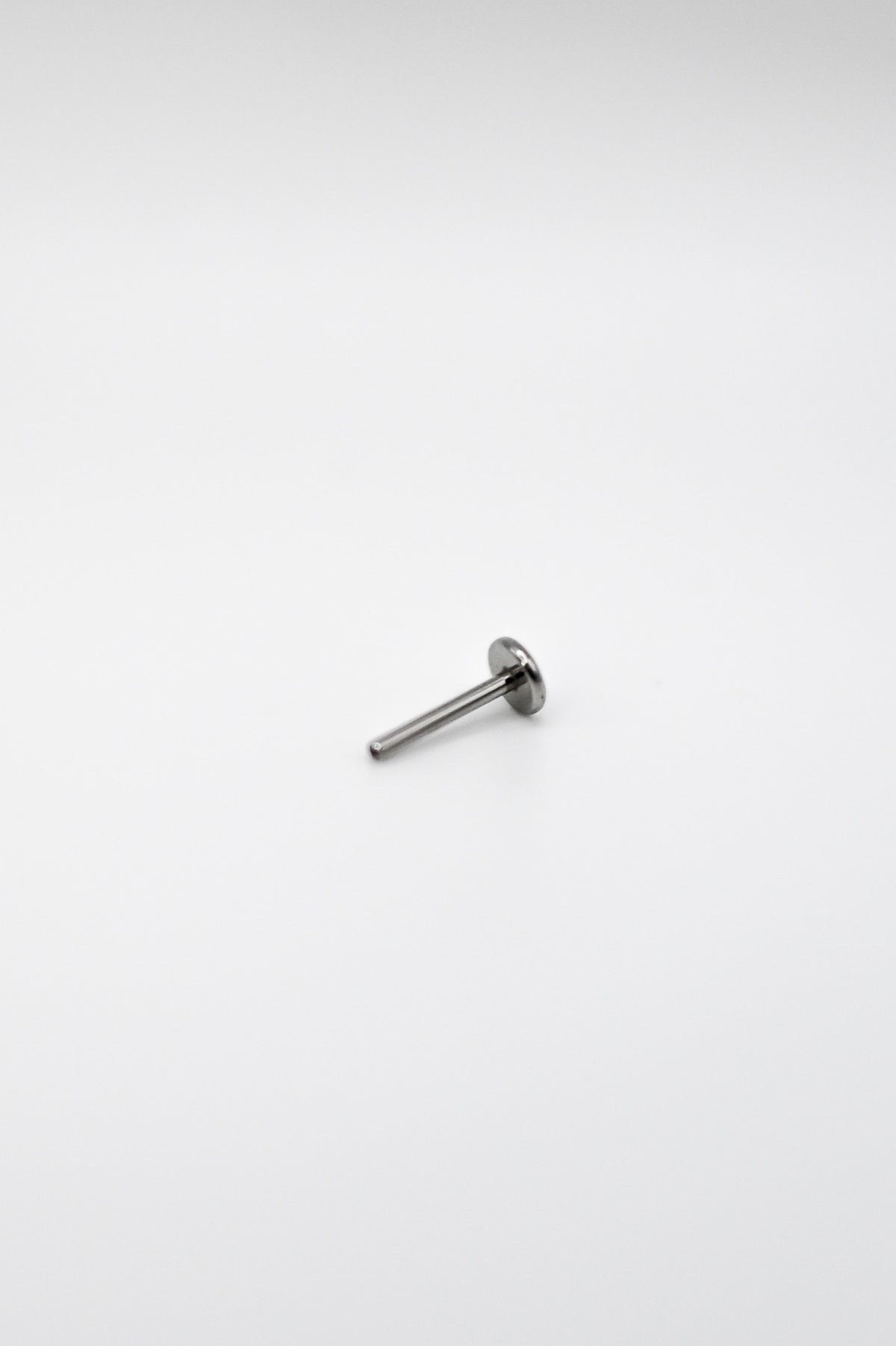 Tiny Arc Flat Back Stud Earring, Solid Gold or Rose Gold