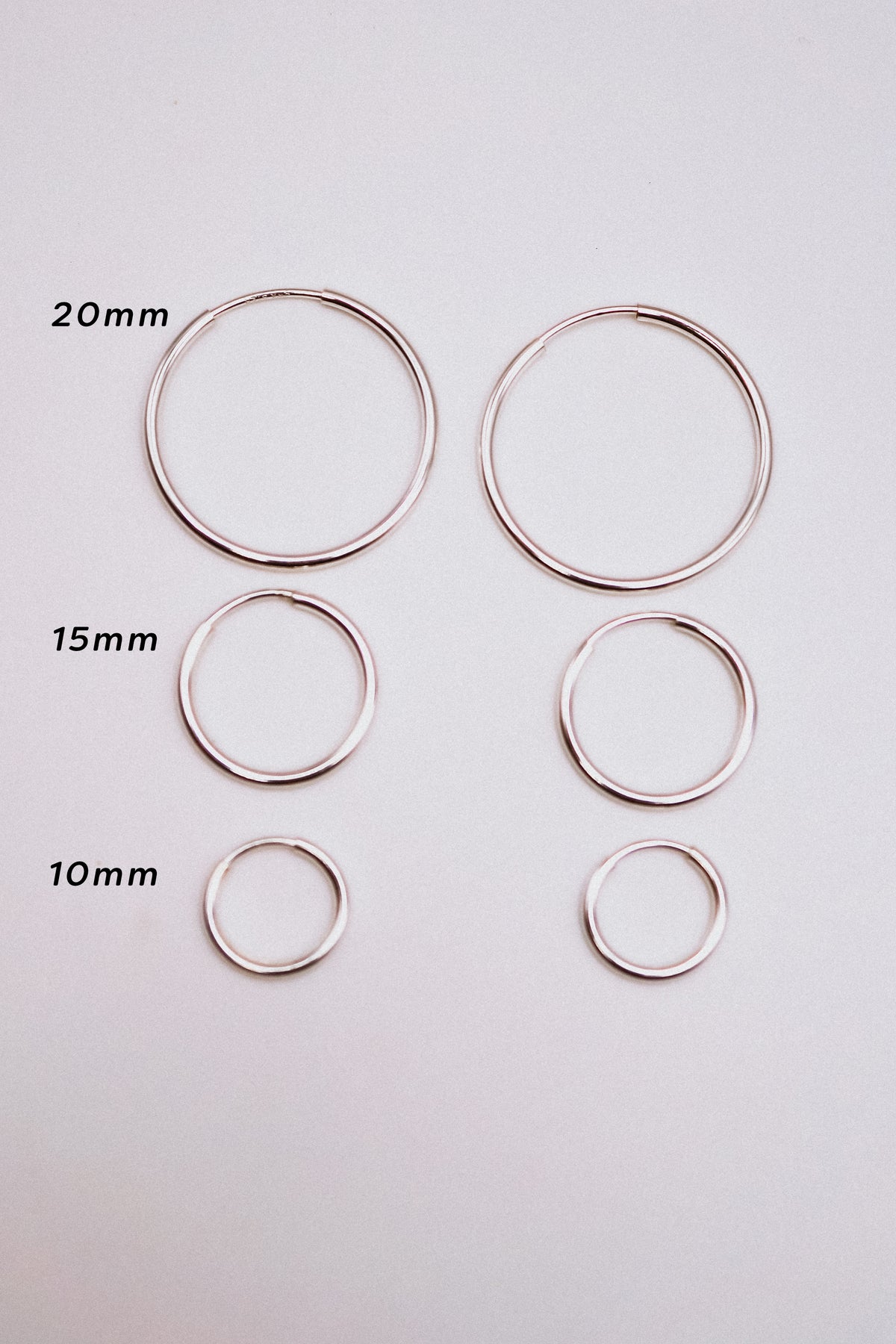 Endless Hoop Earring in Sterling Silver