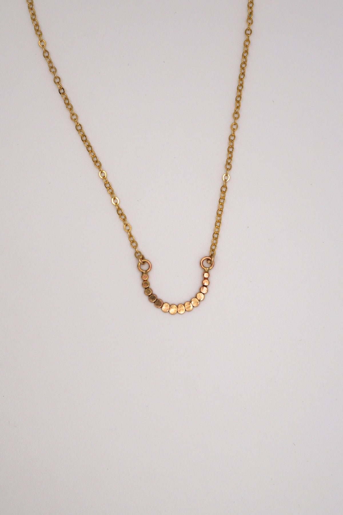 Small Bead Necklace, Gold Fill, Rose Gold Fill, or Sterling Silver