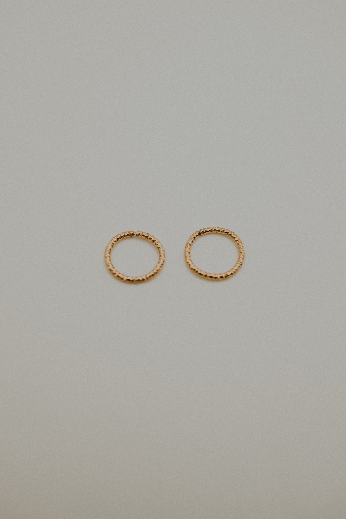Sparkle Huggie Hoop Earring in Solid 14K Gold