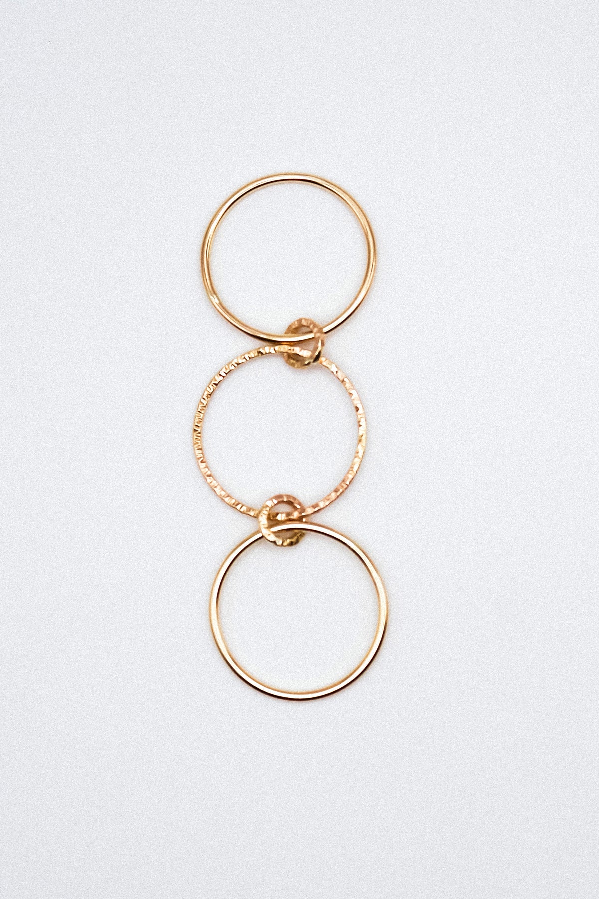 Sparkle Ladder Link Ring, 14K Gold Fill