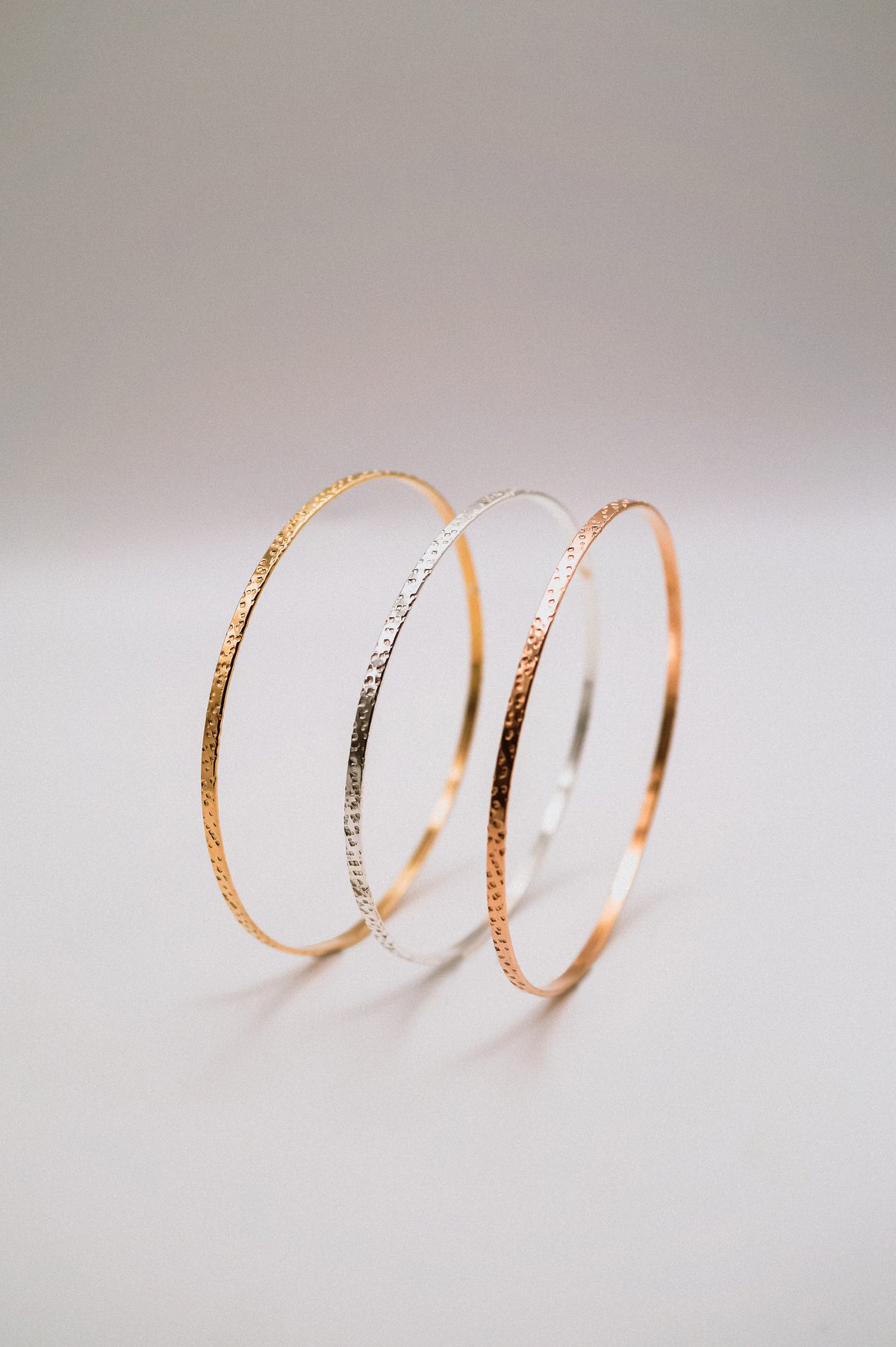 Speckled Bangle Bracelet, Gold Fill, Rose Gold Fill or Sterling Silver