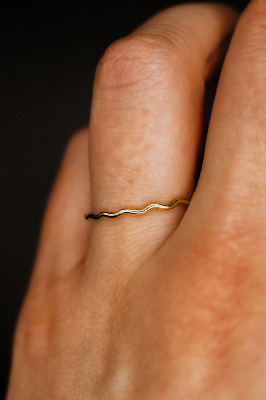 Squiggle Ring, 14K Gold Fill