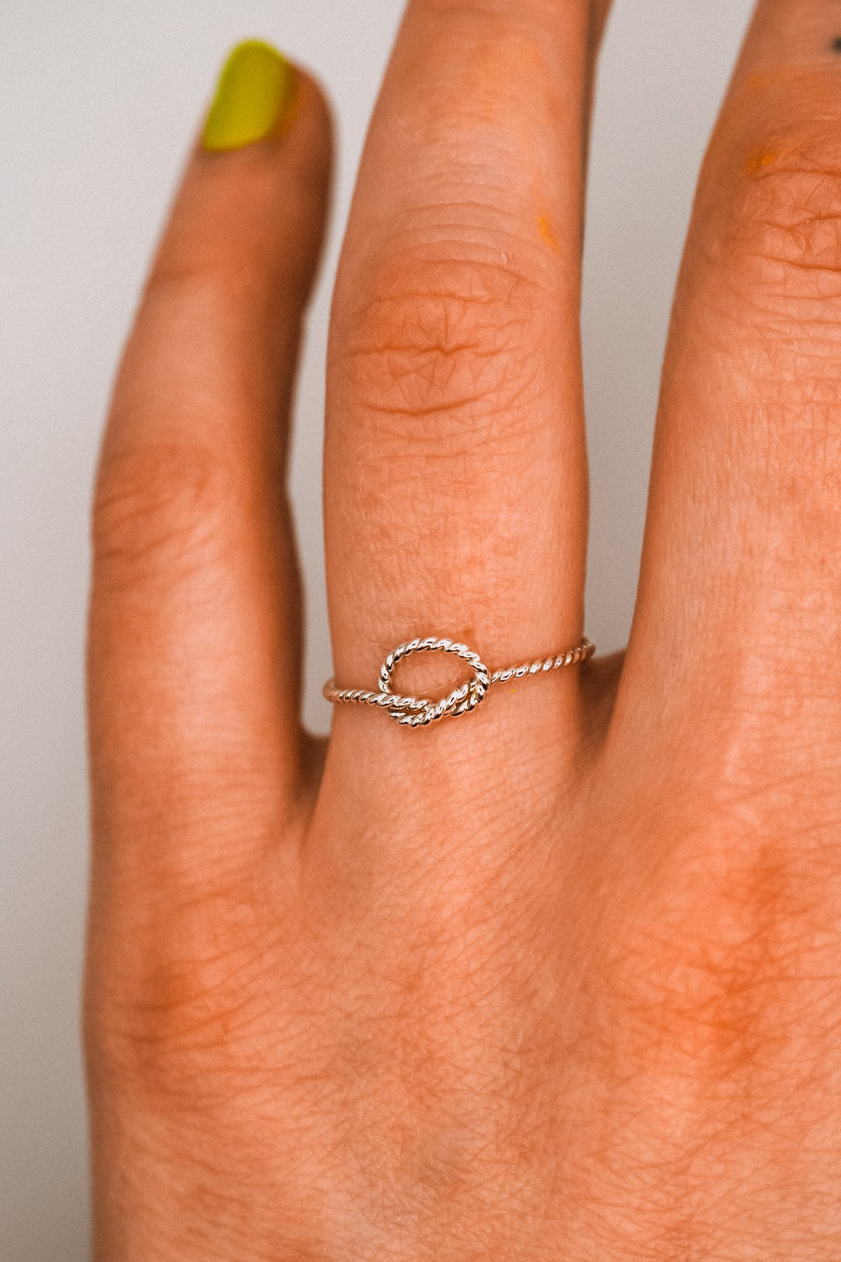 Twist Open Knot Ring, Sterling Silver