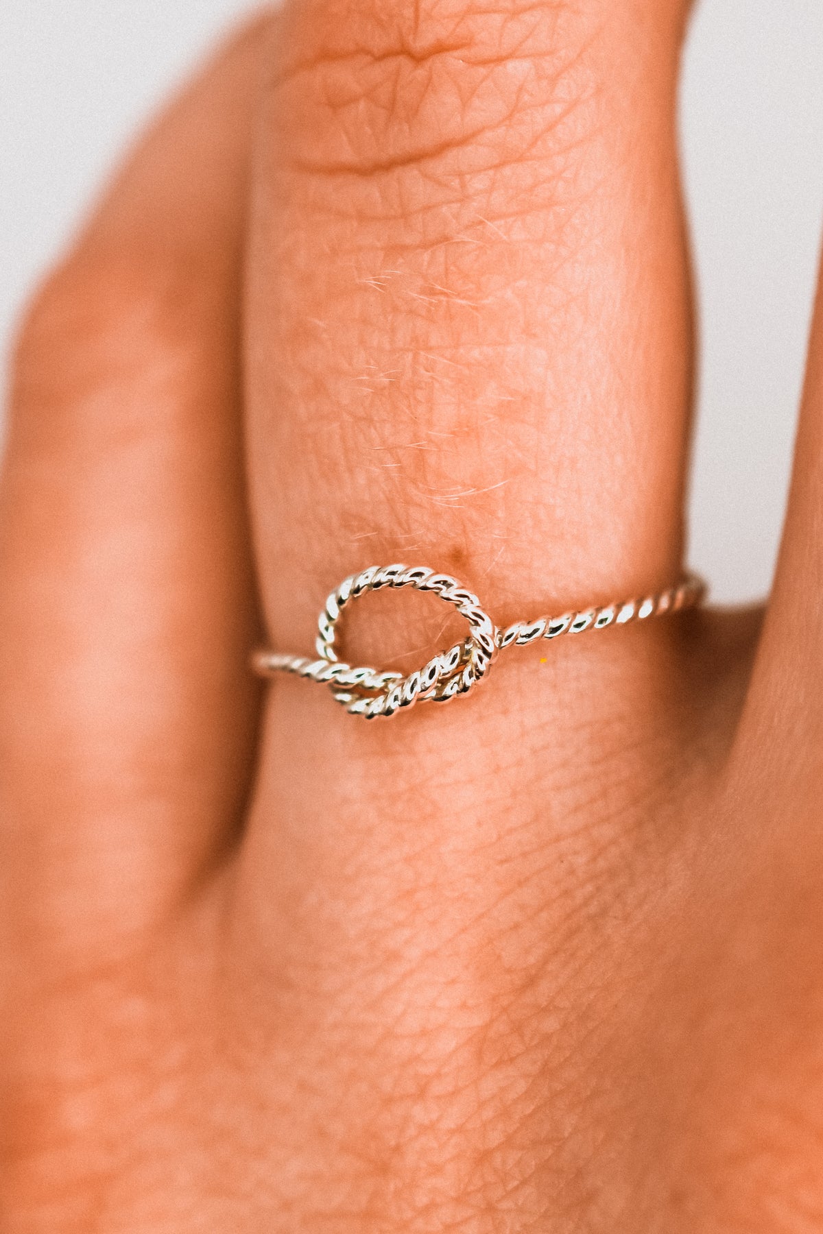 Twist Open Knot Ring, Sterling Silver