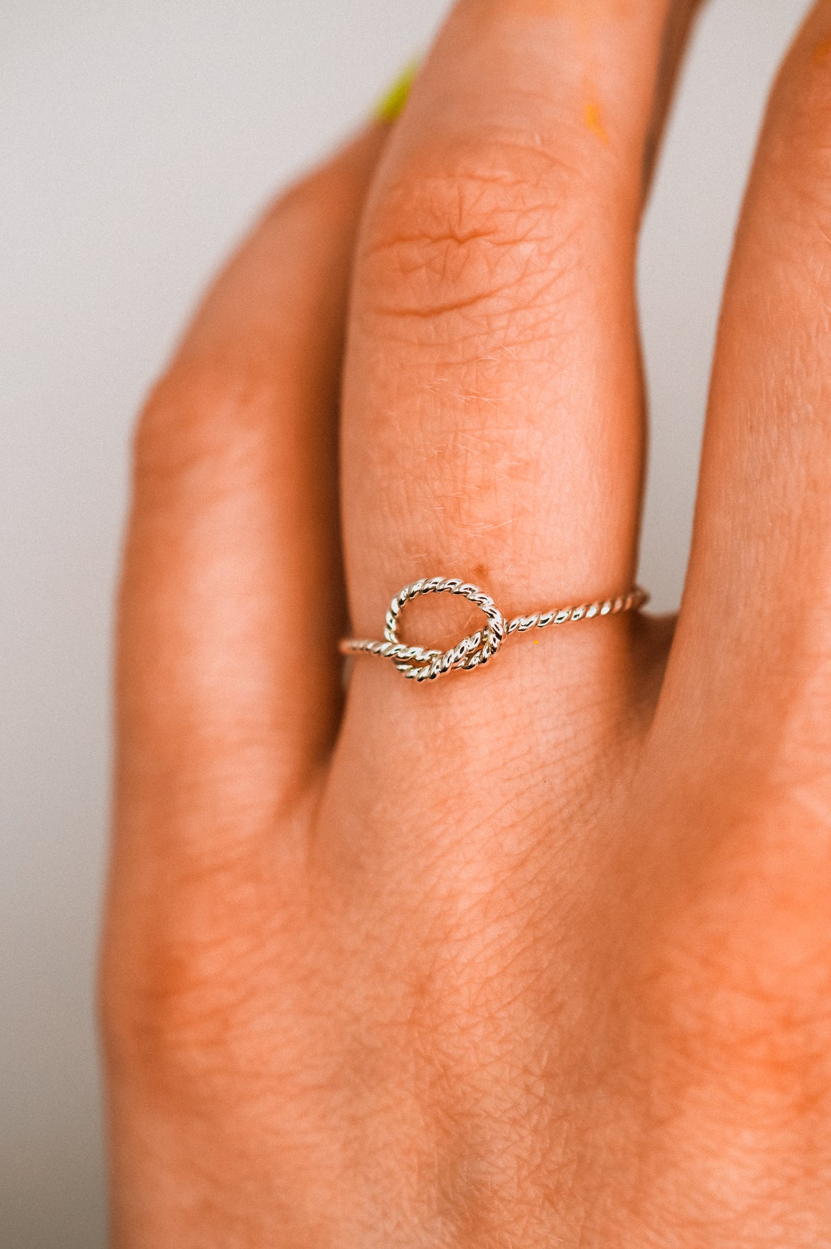 Twist Open Knot Ring, Sterling Silver