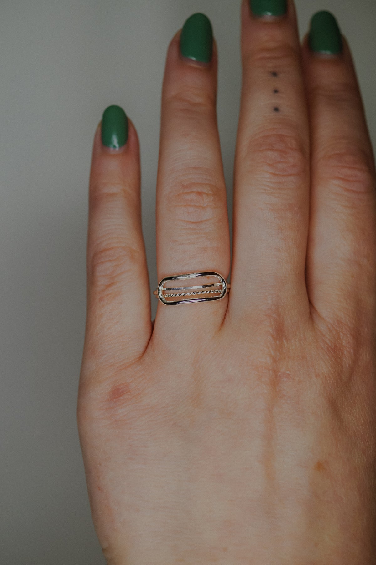 Stadium Ring, Sterling Silver