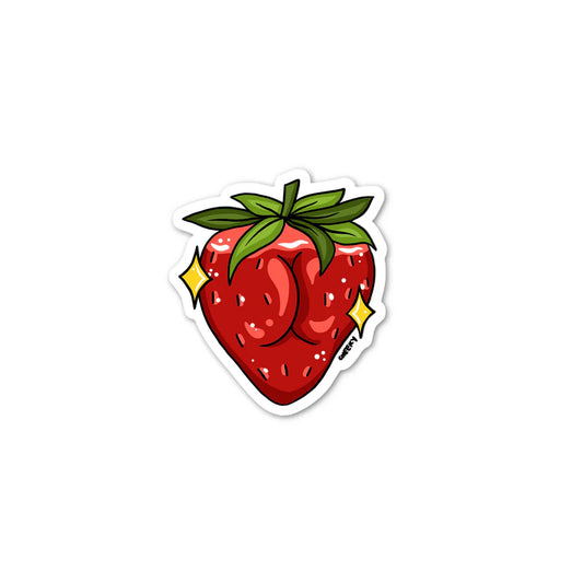Strawberry Vinyl Sticker