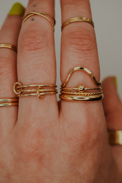 Arc Ring, 14K Gold Fill
