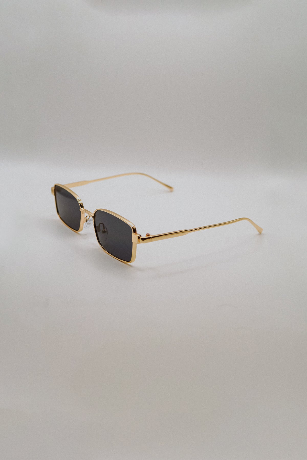 Gold Rectangle Sunglasses