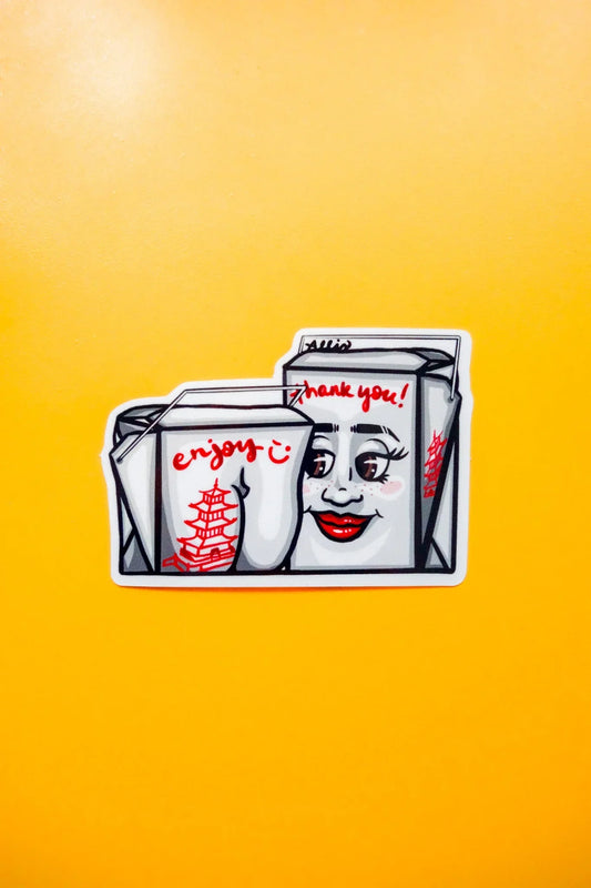 Takeout Boxes Vinyl Sticker