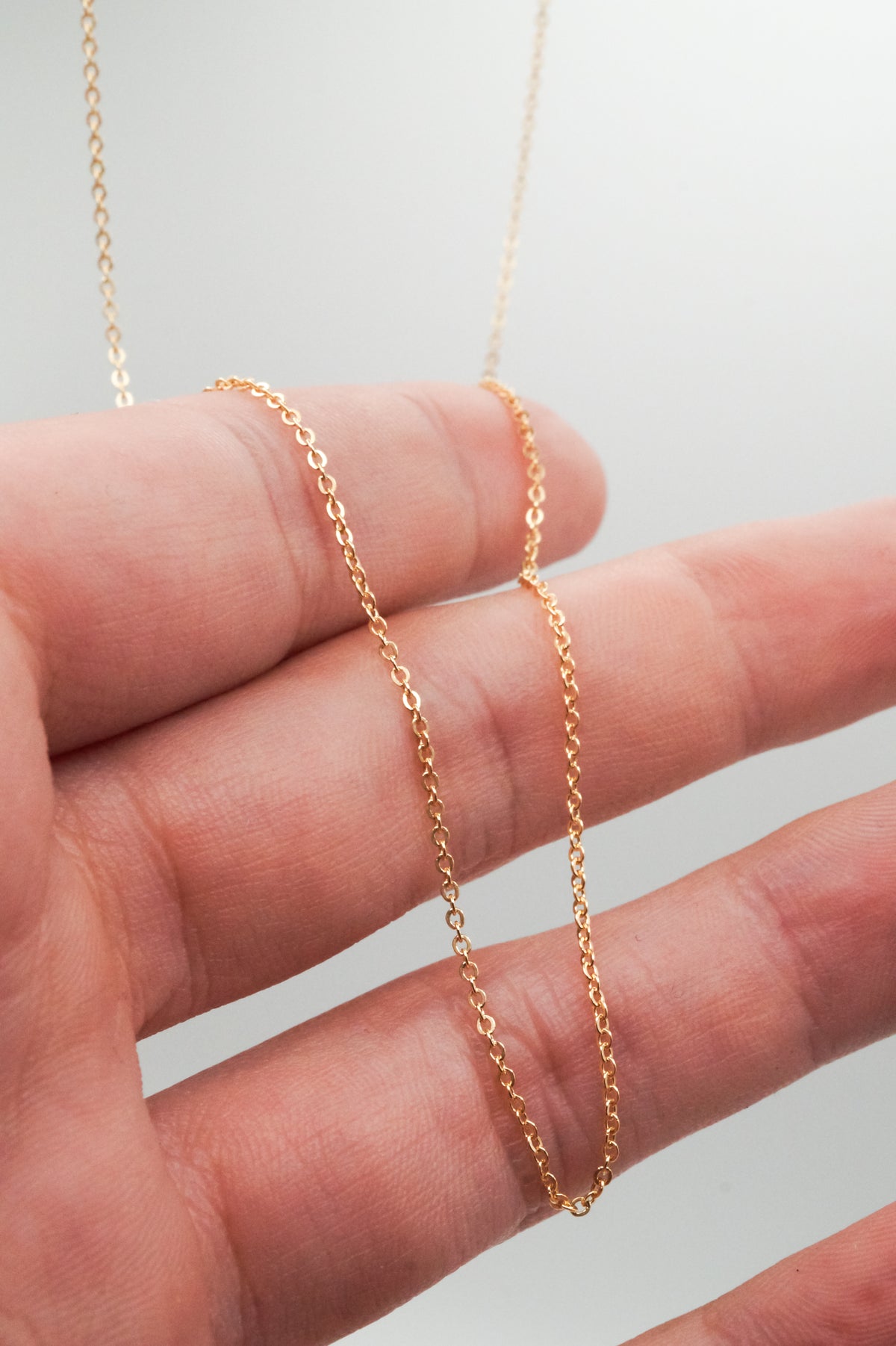 Thin Cable Chain Necklace