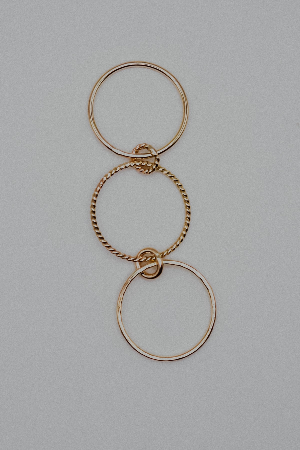Twist Ladder Link Ring, 14K Gold Fill