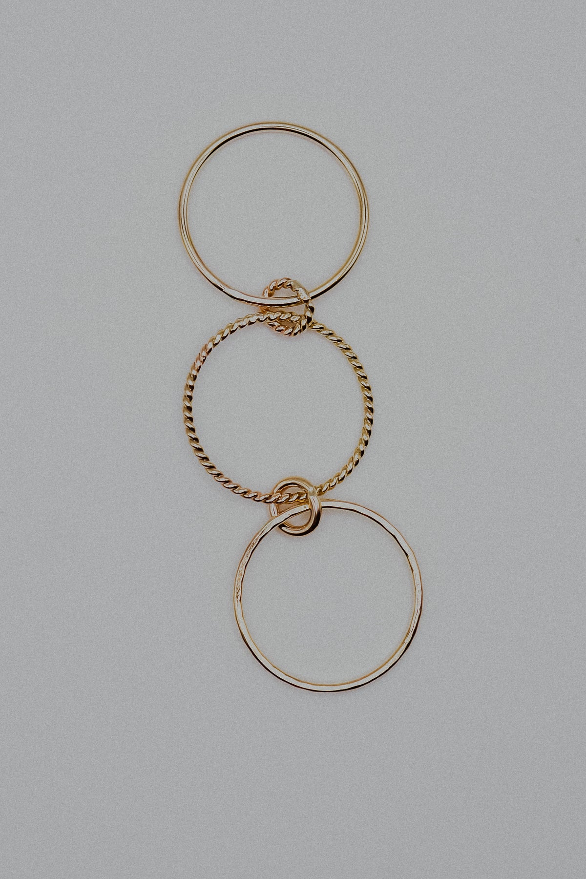 Twist Ladder Link Ring, 14K Gold Fill