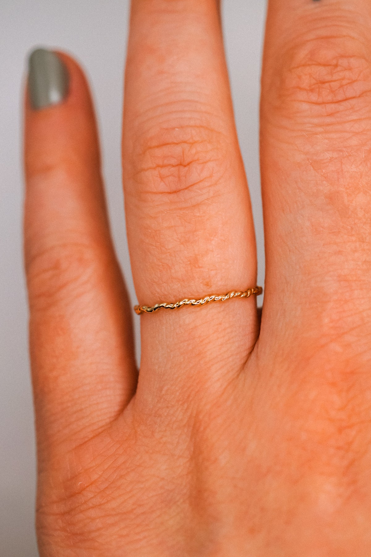 Twist Squiggle Ring, 14K Gold Fill