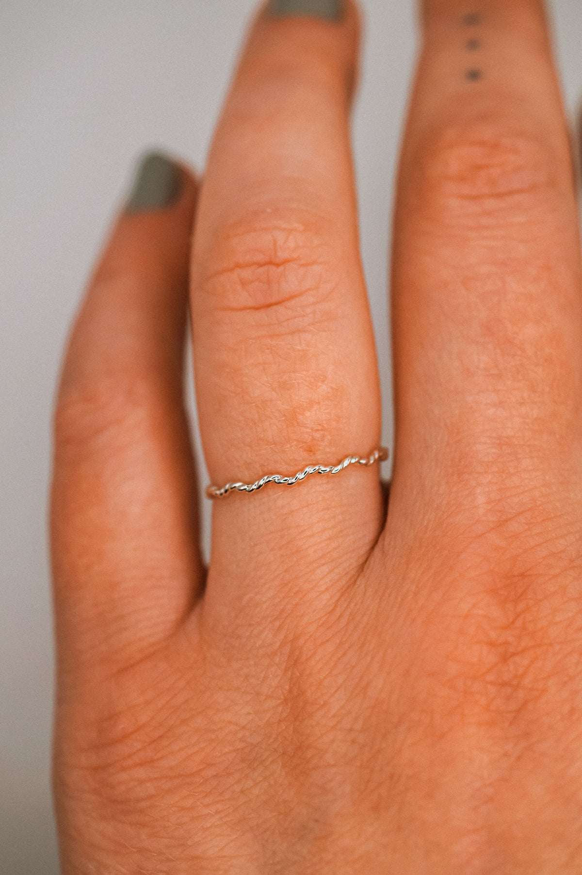 Twist Squiggle Ring, Sterling Silver