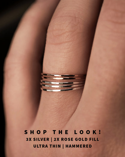 Ultra Thin Ring, 14K Rose Gold Fill