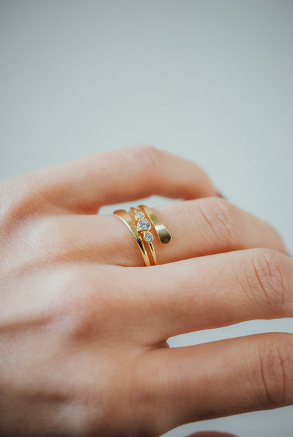 Sunburst Ring, 14K Gold Fill