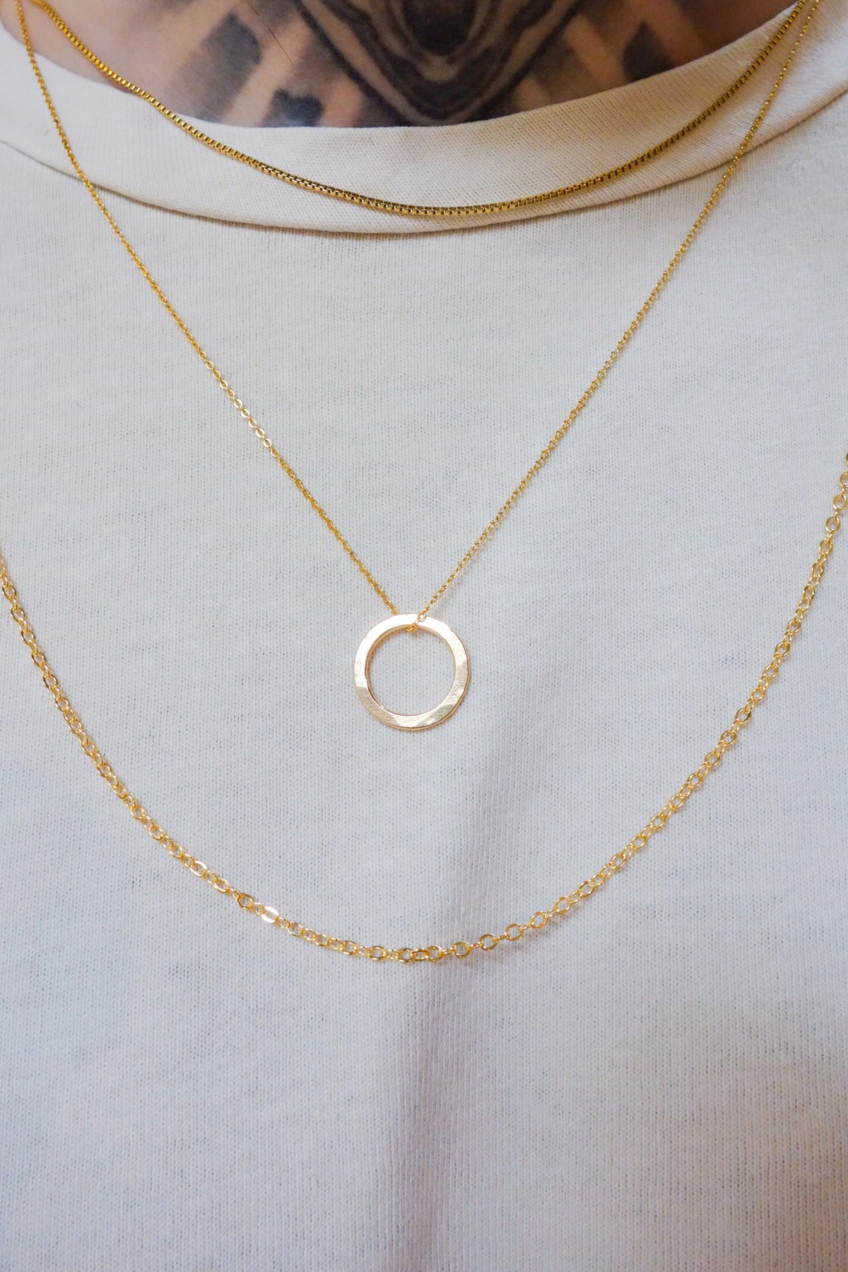 Mini Open Circle Pendant