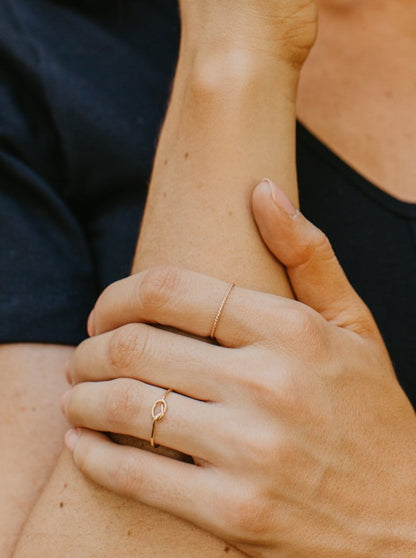 Open Knot Ring, 14K Gold Fill