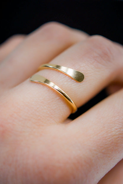 Sunburst Ring, Solid 14K Gold