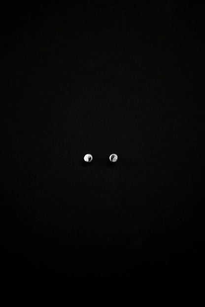 Pebble Stud Earrings, Sterling Silver
