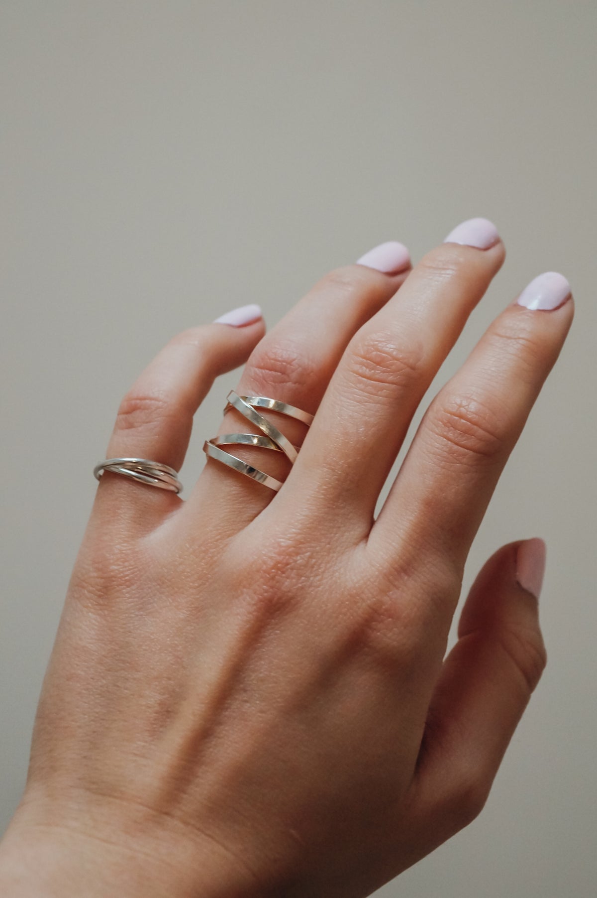 Ribbon Wraparound Ring, Sterling Silver
