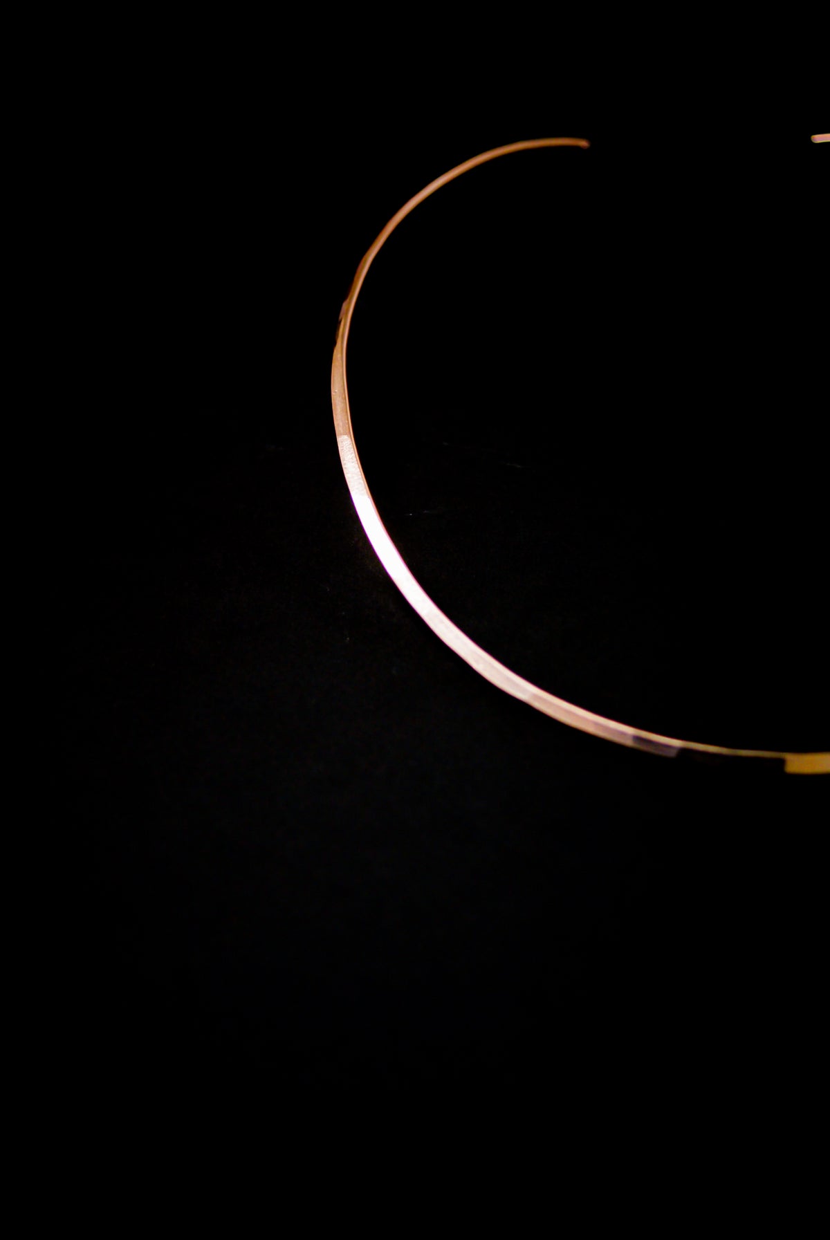 Hammered Collar Necklace, Gold Fill, Rose Gold Fill, or Sterling Silver