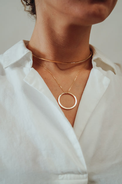 Small Open Circle Pendant