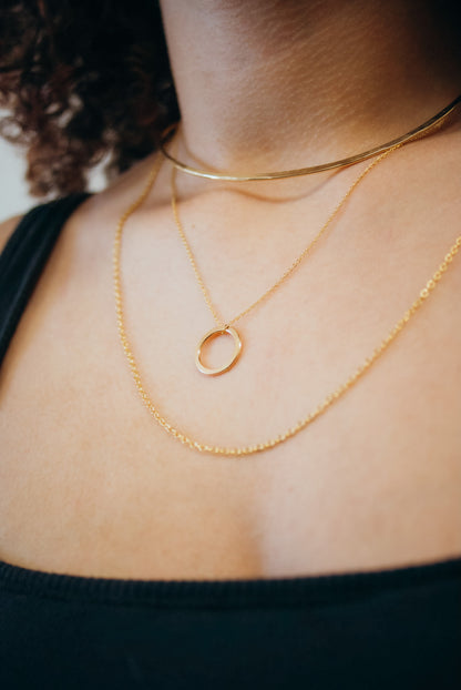Mini Open Circle Pendant