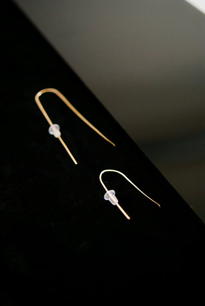 Small Arch Earrings in Solid Gold