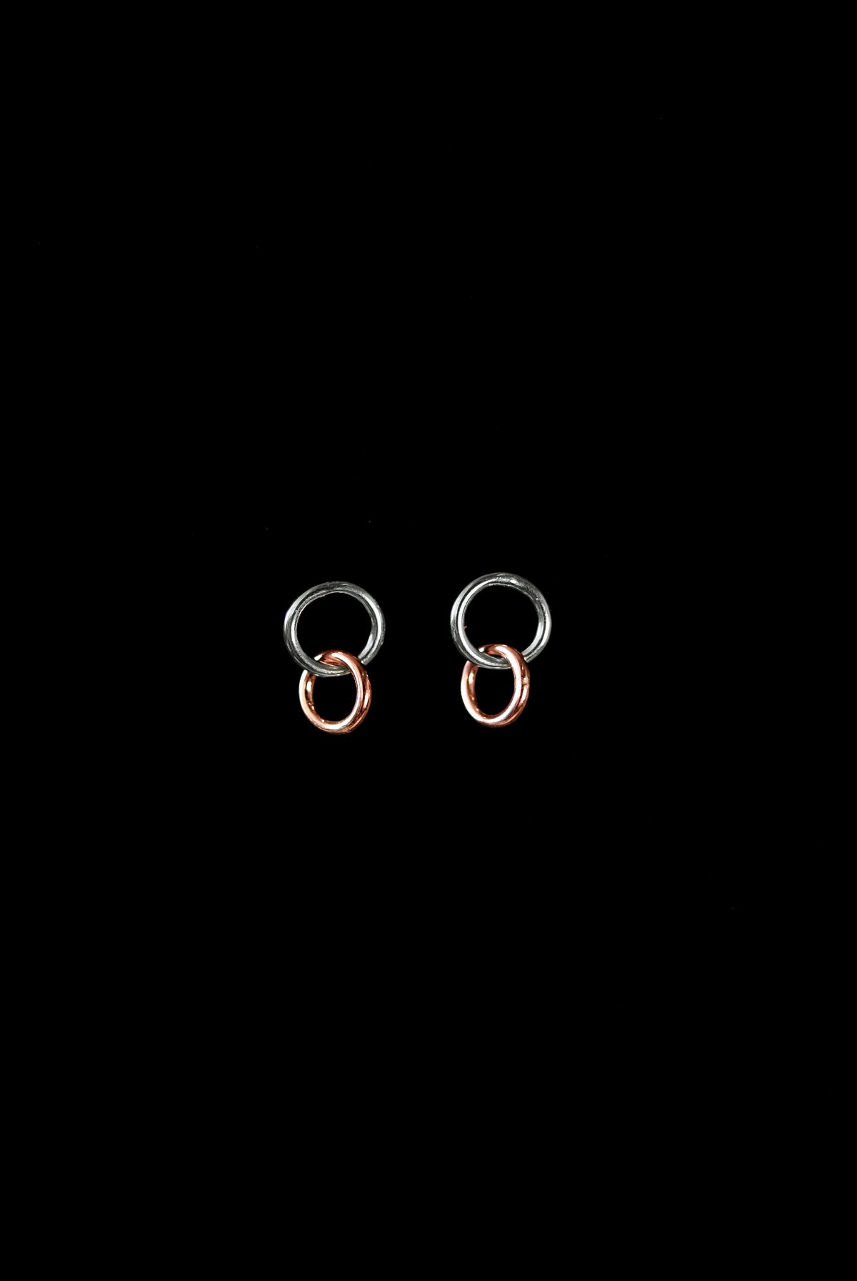 Link Stud Earrings, Gold Fill, Rose Gold Fill, or Sterling Silver