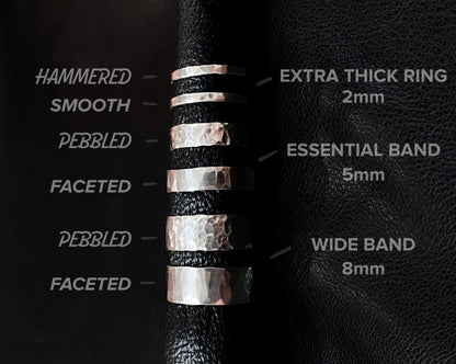 Wide Band, Sterling Silver
