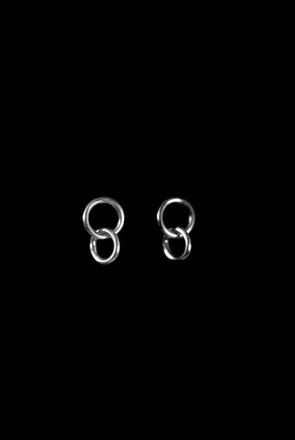 Link Stud Earrings, Gold Fill, Rose Gold Fill, or Sterling Silver