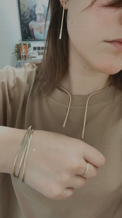 Sunburst Cuff, Gold Fill, Rose Gold Fill, or Sterling Silver