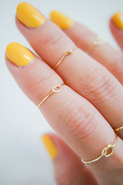 Open Knot Ring, 14K Gold Fill