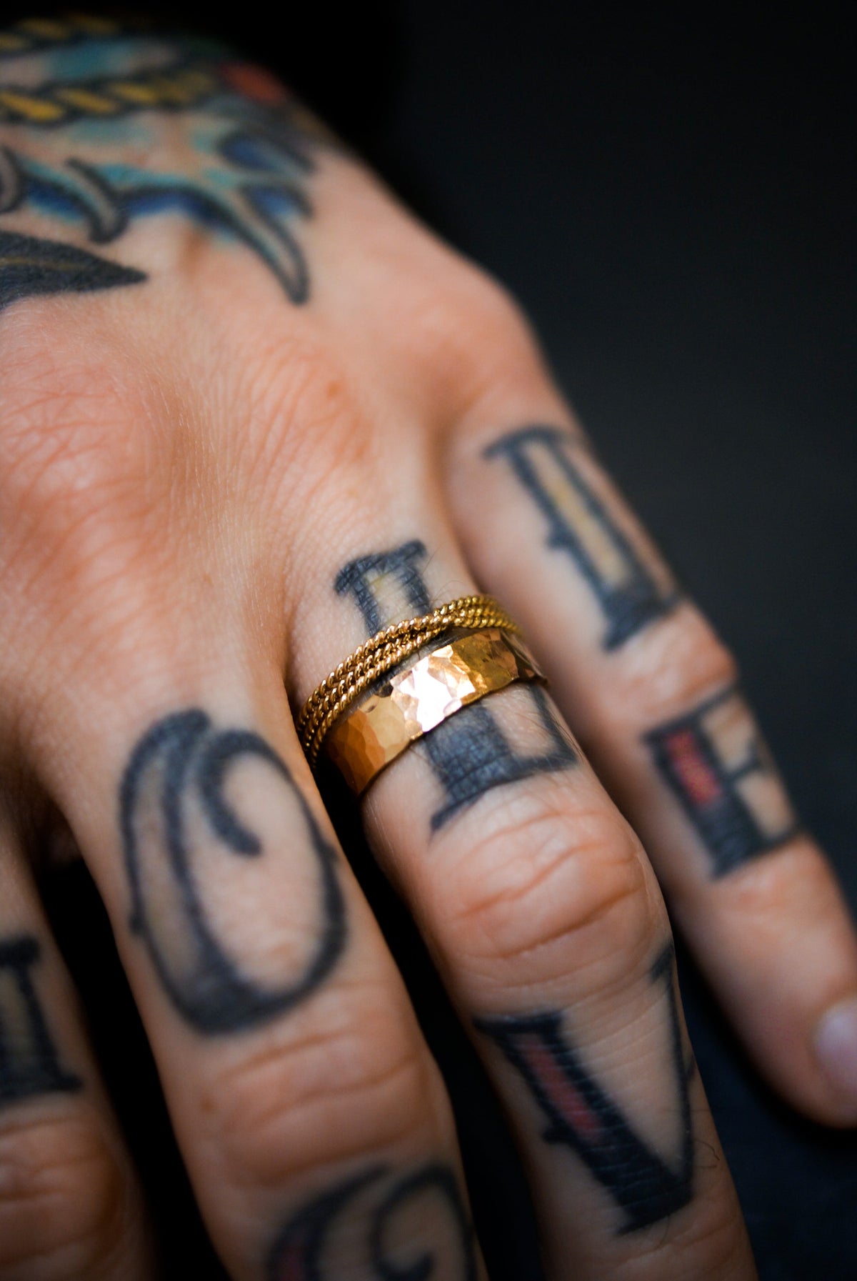 Twist Overlap Ring, Solid 14K Gold