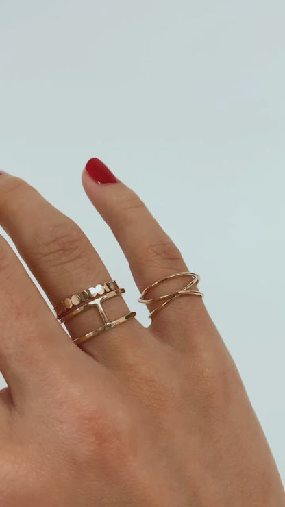 Small Cage Ring, 14K Gold Fill