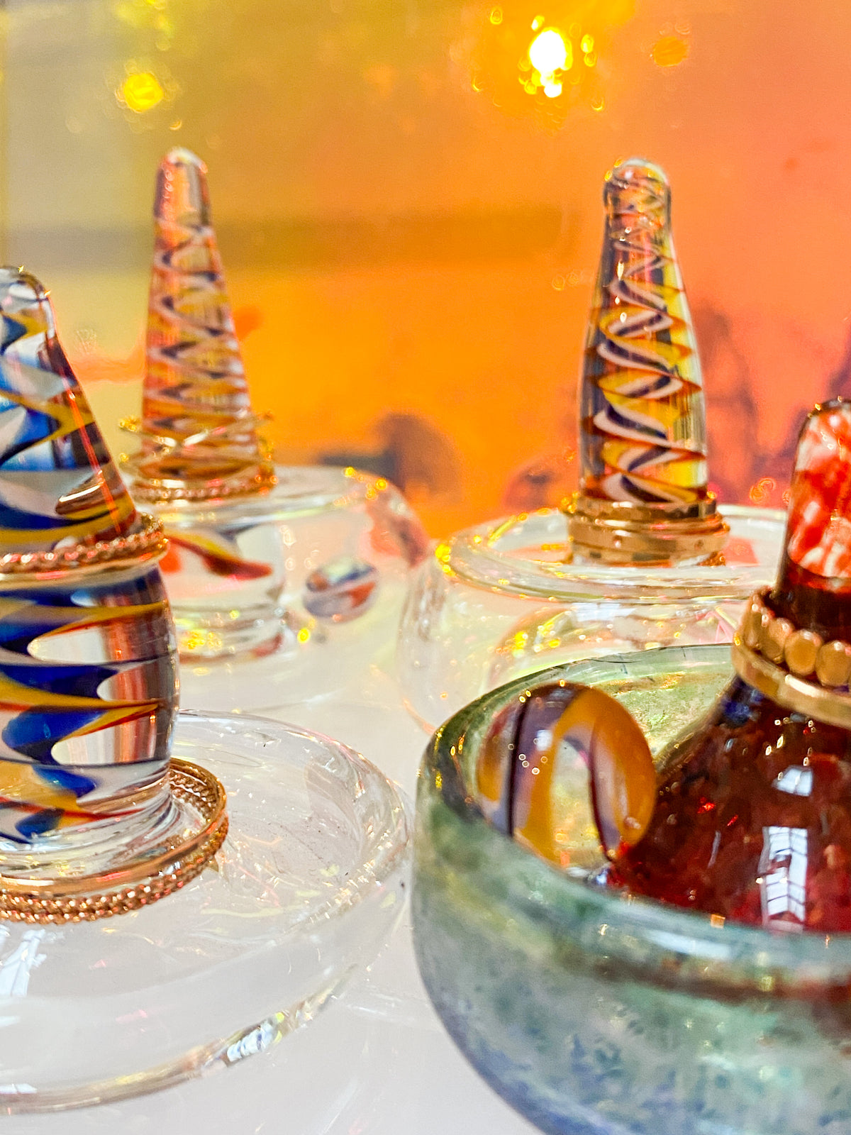 Kinetic Glass Ring Holder
